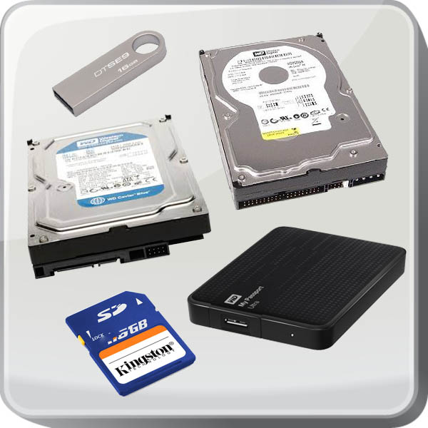 Harddisks / SD-kaarten