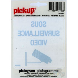 Pickup Vinyl sticker gespiegeld Franstalig 10x10cm - sk20