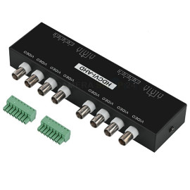 Passieve 8 kanaals video balun van BNC naar UTP - set van twee - cat18