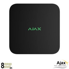Ajax 4K 8 kanaals NVR recorder - compact - geen PoE - NVR8-B
