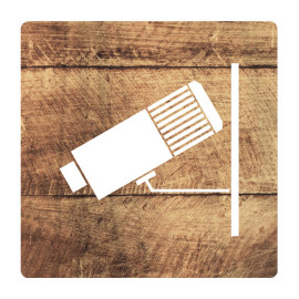 Pickup pvc bordje cameratoezicht hout - skp1