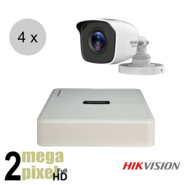 Hikvision Full HD CVI camerasysteem - 20m nachtzicht - incl. 1TB HDD - 4 camera's - cvs490