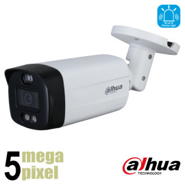 Dahua 5 megapixel CVI camera - full color - licht en geluid - 40m - ME1509THP-A-PV