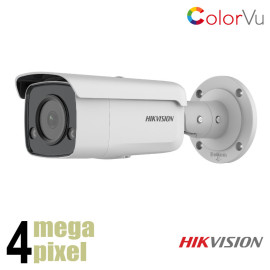 Hikvision 4 megapixel 4MM ColorVu 2.0 Bullet - SD-kaart slot - DS-2CD2T47G2-L