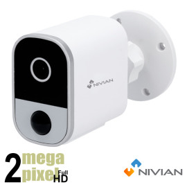 Nivian Full HD wifi camera - 8m - 4mm - Smart Home - Accu - Audio - 03-BAT
