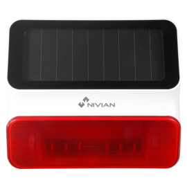 Nivian draadloze buiten sirene - zonnepaneel - S8A-U1