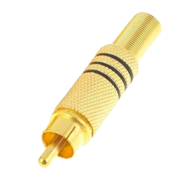 RCA tulp soldeer connector male - rca117