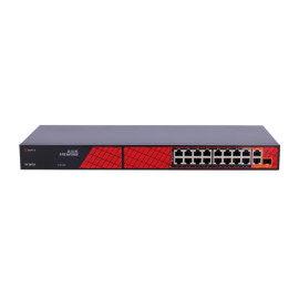 Safire PoE switch 300W - Unmanaged - 16 poorten + 3 uplink - tot 100Mbps - SF-SW1916HIPOE-HF-300