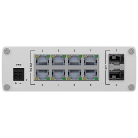 Teltonika PoE switch 240W - Unmanaged - 8 poorten + 2 uplink - tot 1000Mbps - TK-TSW200