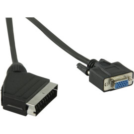 2m scart naar 15 pin HD VGA kabel - vg9