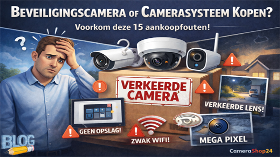 Beveiligingscamera of camerasysteem kiezen: 15 aankoopfouten 
