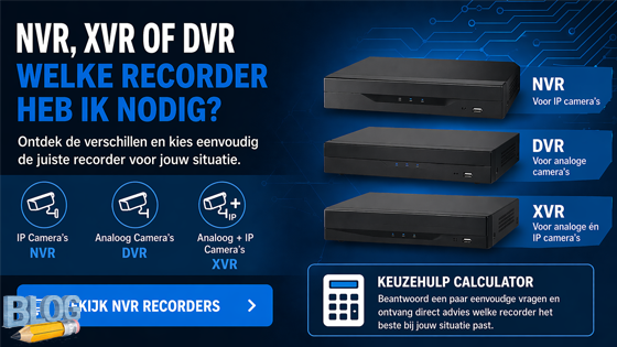 NVR, XVR of DVR kiezen? Ontdek welke recorder 