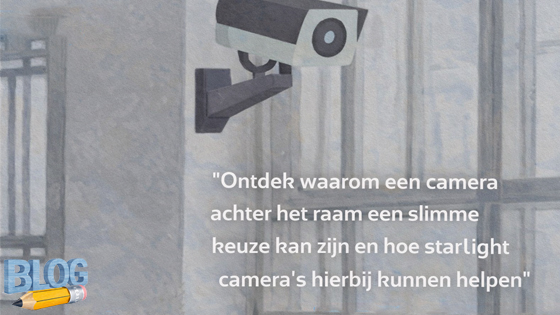 Bewakingscamera achter het raam?