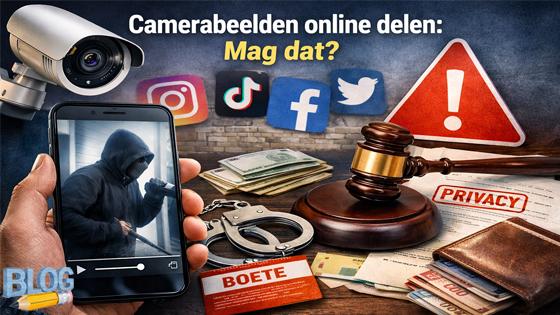 Mag ik camerabeelden of foto’s op social media zetten? Privacy en boete