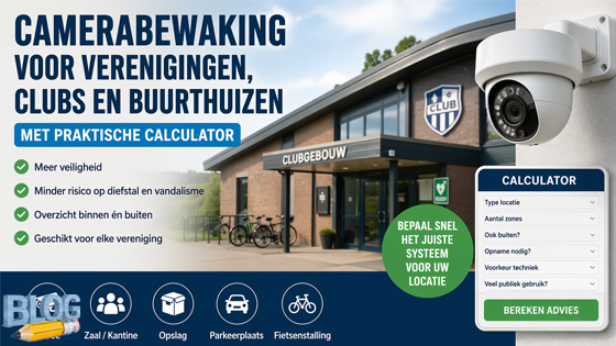 Camerabewaking verenigingen/ buurthuizen calculator