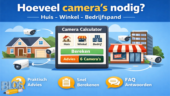 Camera calculator voor huis, winkel of bedrijfspand