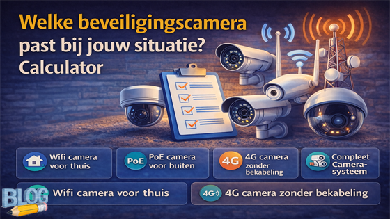 Welke beveiligingscamera past bij jouw situatie? Calculator