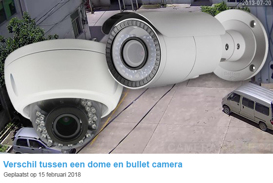 Verschil bullet dome camera