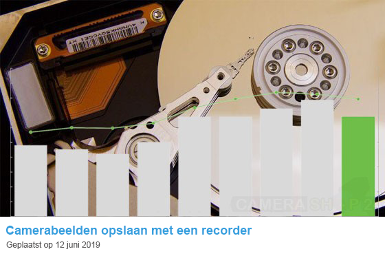 Camerabeelden opslaan met een recorder