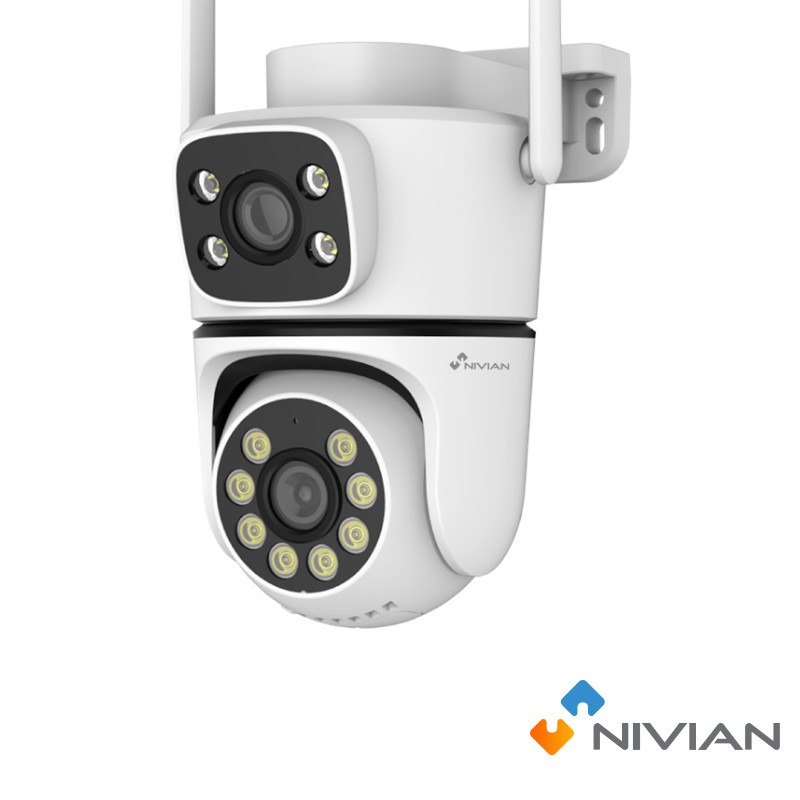 Nivian 3MP Dual Lens Smart PT IP Camera | Autotracking & CCTV – 0S6-DUAL