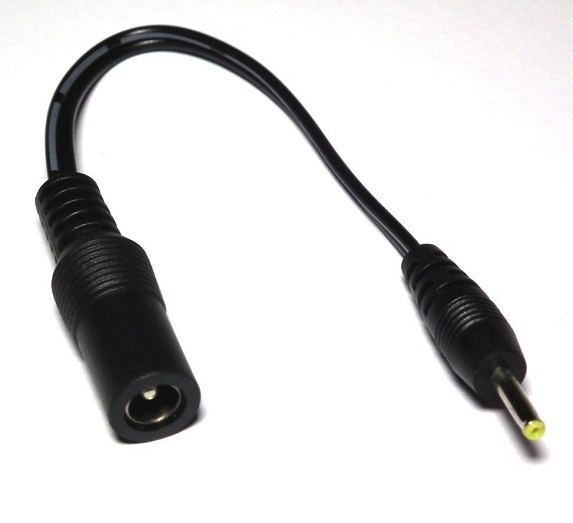12V verloop male to female 3.5/5.5mm - ved16