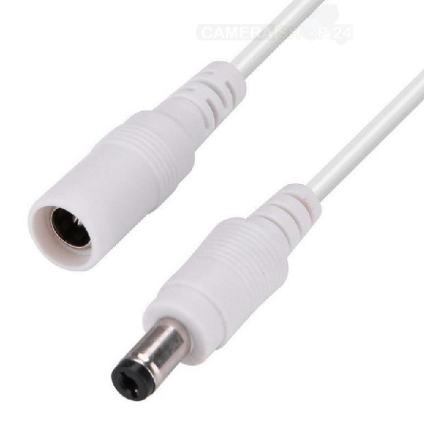 12 volt verlengkabel - 3 meter - wit - ved24