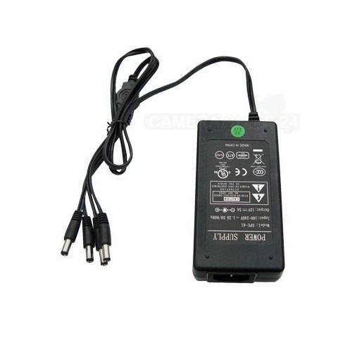 2V 2A Gestabiliseerde Adapter – 4x DC-Uitgang | Voor CCTV & Elektronica - DC12V2A-4P