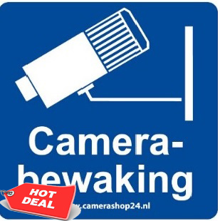 10 Stuks vinyl sticker camerabewaking - sk18