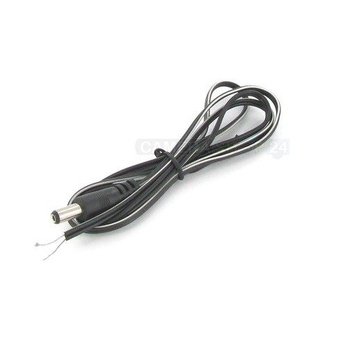 12 volt stekker male + draad - ved1