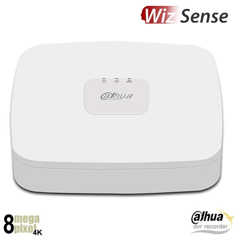 Dahua 4K 4 kanaals XVR recorder - 4x BNC + 4 IP - WizSense - XVR5104C-4KL-IQ