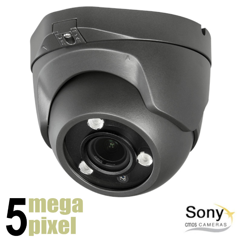 5 megapixel 4in1 CVI dome camera - 40m nachtzicht - 2.7 ~ 13.5mm motorzoomlens - hdcvd957