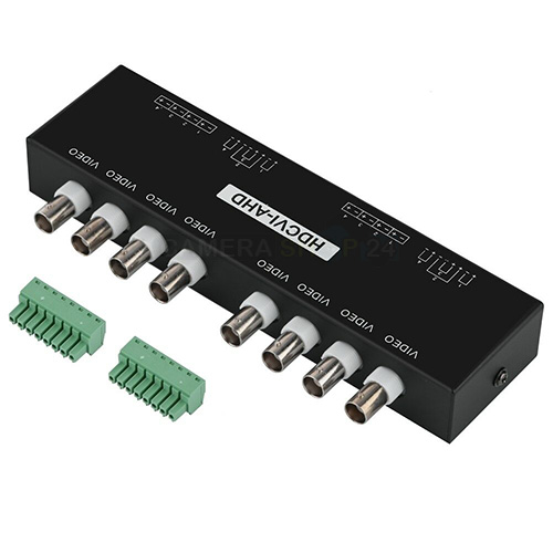 Passieve 8 kanaals video balun van BNC naar UTP - set van twee - cat18