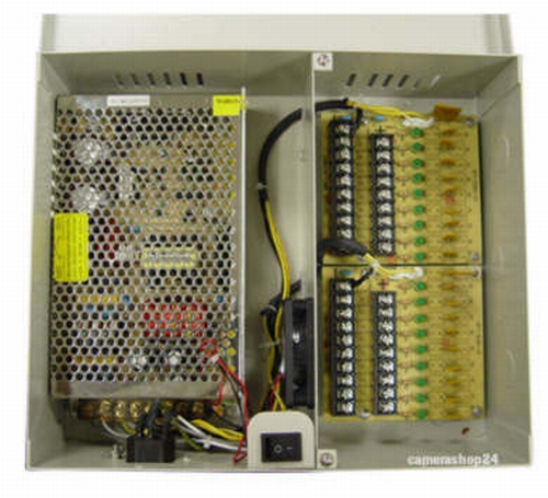 Centrale voedingskast 12 volt 18 aansluitingen - voe3