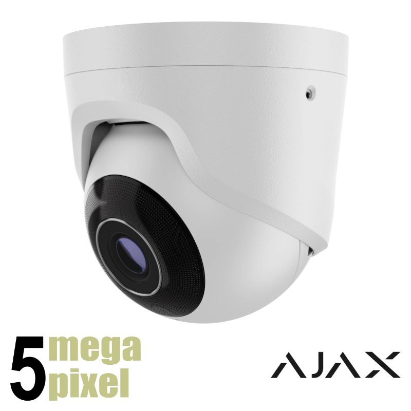 Ajax 5MP IP turret camera - 35m - 2.8mm - SD-kaart slot - microfoon - AI - TC5-28-W