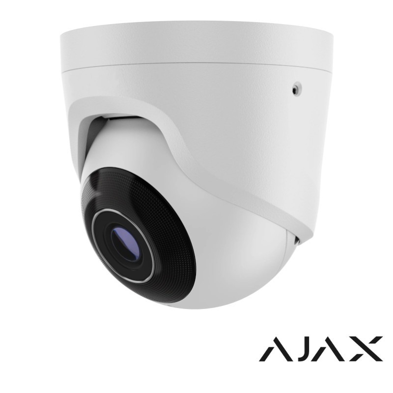 Ajax 4K IP turret camera - 35m - 2.8mm - SD-kaart slot - microfoon - AI - TC8-28-W