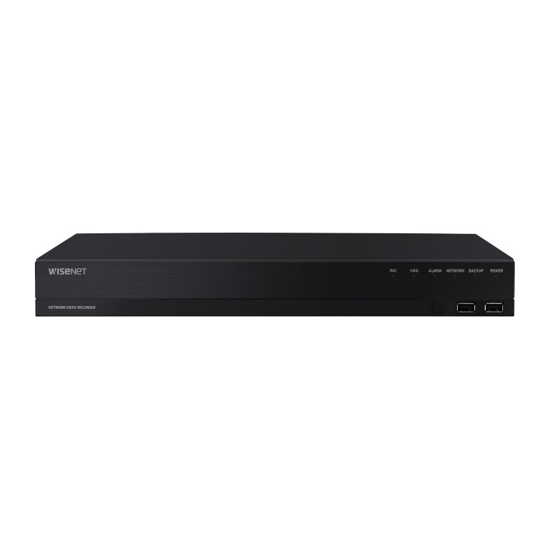 Hanwha 4K 16 kanaals NVR recorder - 16x PoE - Wisenet - NDAA compliant - ARN-1610S