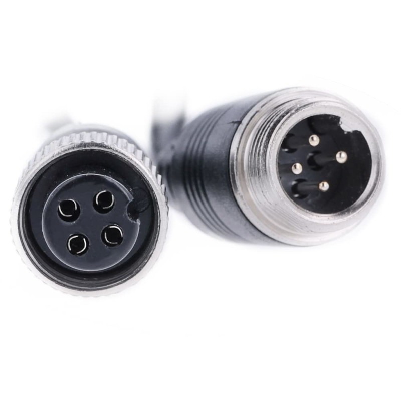 Aviation verlengkabel - 15m - male to female - 4-pins - av15m