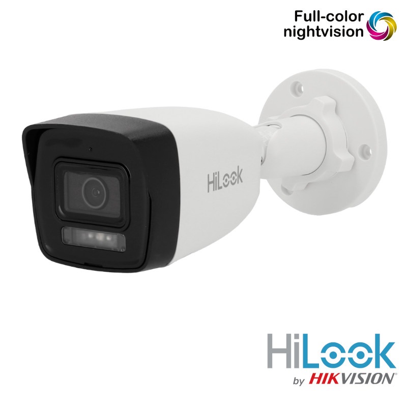 Hikvision HiLook 6MP ColorVu bullet camera - witte LEDs - microfoon - B160HA-LU