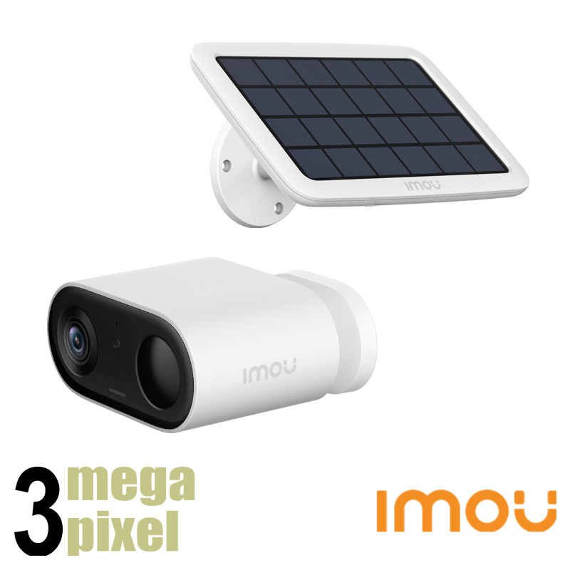Imou 3MP wifi camera - microfoon en speaker - accu - zonnepaneel - B32P-FSP12
