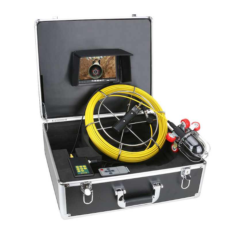 Inspectiecamera in koffer met monitor- 360 gr. bestuurbaar - Opnamefunctie - 30 meter kabel - ic3980