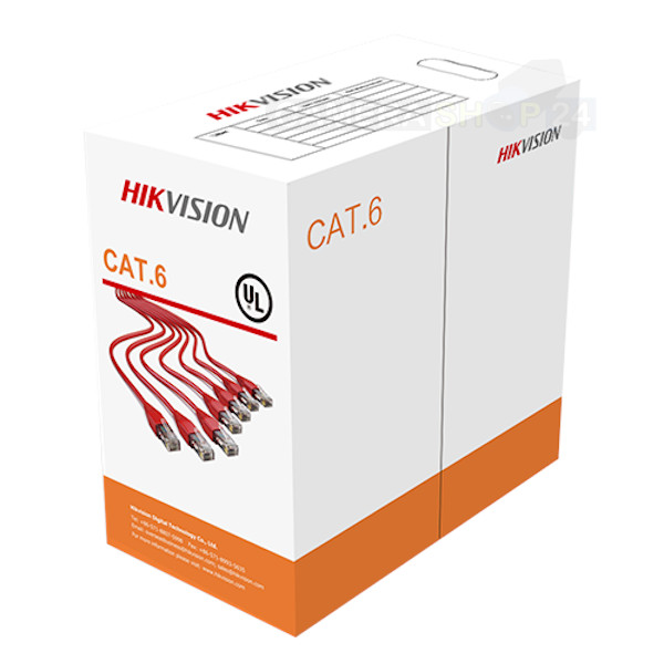 Hikvision UTP-kabel op rol - 305 meter - CAT6 - utpr6
