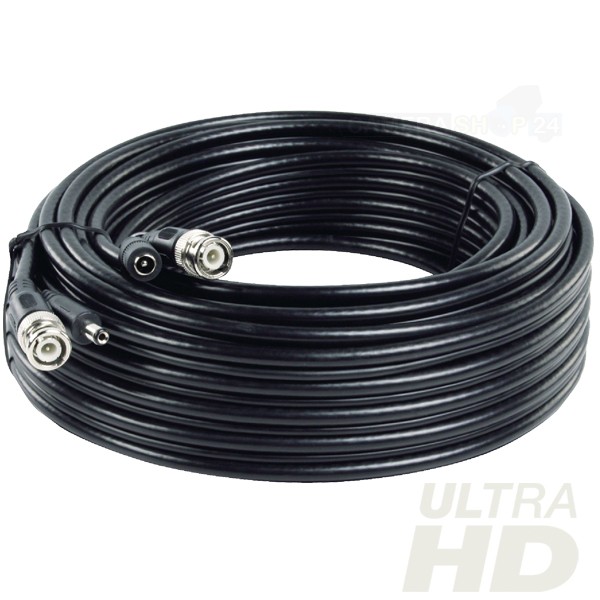 20 meter coax / 12V AHD/CVI/TVI Full HD/ 4K kabel -    cc21