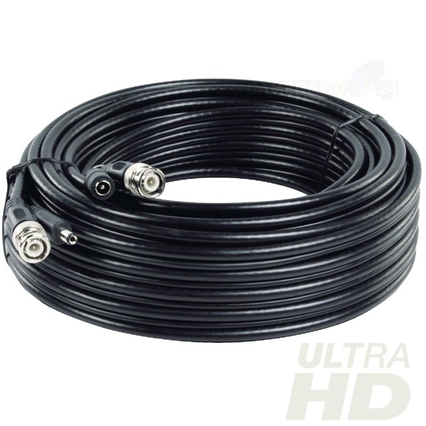 30 meter coax / 12V AHD/TVI/CVI Full HD/ 4K kabel - cc22