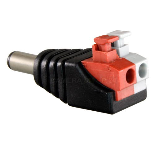 12V male stekker klikaansluiting - st6