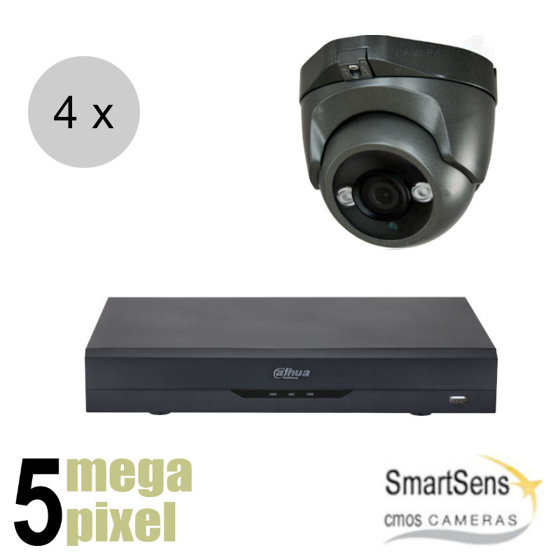 4 / 5 megapixel CVI camerasystemen met 4 camera's