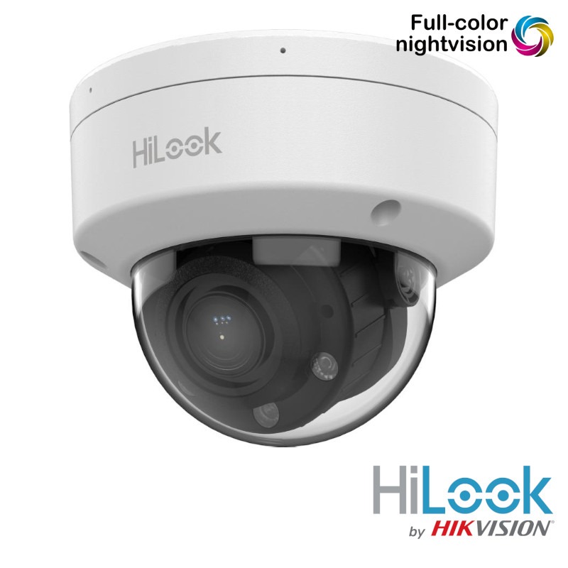 Hikvision HiLook 6MP ColorVu dome camera - witte LEDs - motorzoom - D660HA-LZU