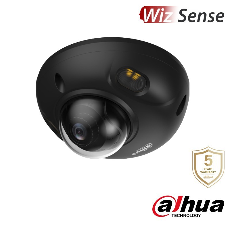 Dahua 6MP Wizsense IP dome camera 2.1mm - DH-IPC-HDBW3649FP-AS-IL-Black