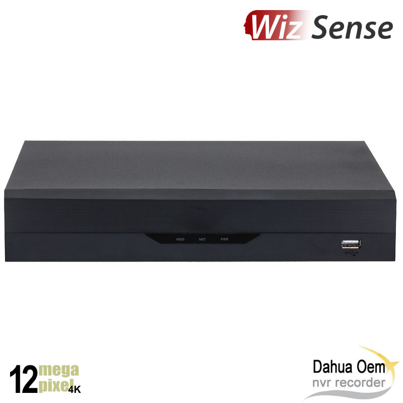 Dahua OEM WizSense 4K NVR recorder voor 4 camera's - 4x PoE - NVR3104Q
