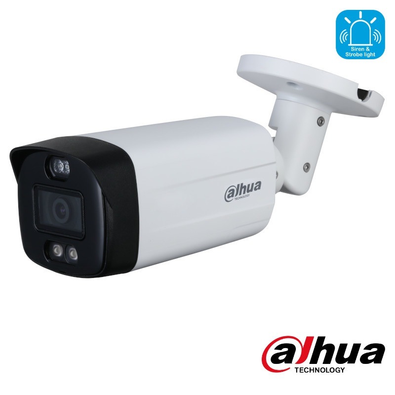 Dahua 5 megapixel CVI camera - full color - licht en geluid - 40m - ME1509THP-A-PV