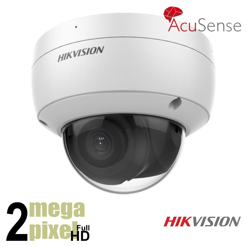Hikvision Full HD AcuSense IP camera - 2.8mm - 30m nachtzicht - DarkFighter - microfoon - 2CD2126G2-ISU